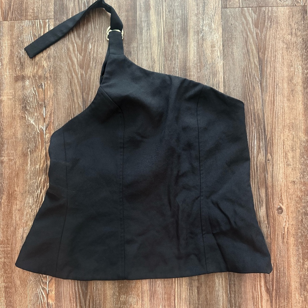 Kookai Ariel Buckle Top - Never Worn Size (US 4, AU 8) in Black